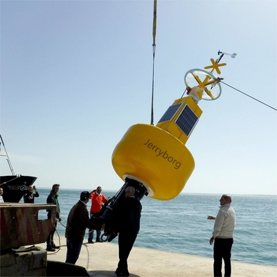 Floating Buoy Ocean Navigation Mark Buoy Baja warna yang disesuaikan