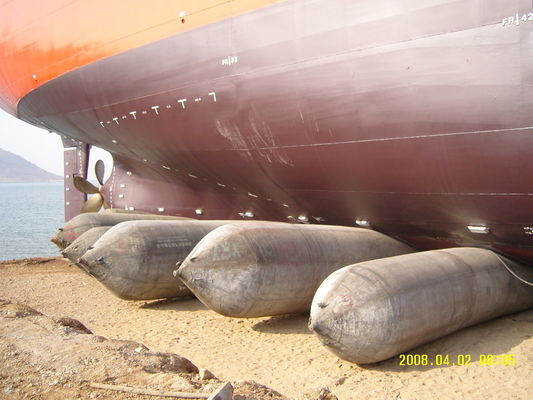 Peluncuran Kapal Apung Tahan Lama Marine Rubber Airbag
