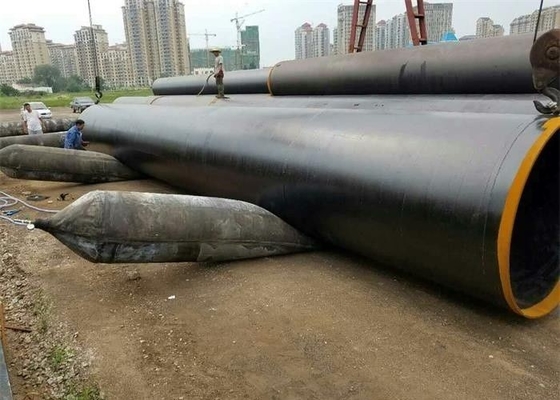 Airbag Angkat Berat Laut Karet Alam Tiup Hitam