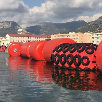 Kapal Ke Kapal Floating Foam Diisi Fender Untuk Perlindungan Kapal