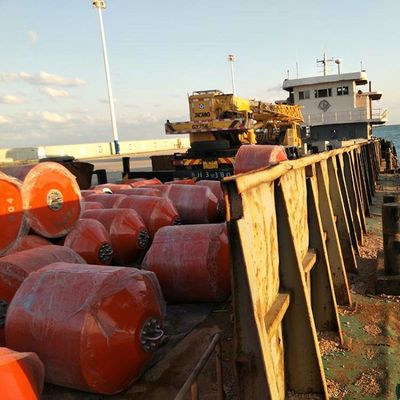 SGS Marine Chain Through Buoy untuk Kapal Pesiar Polyurethane Reinforcement Mooring Buoy