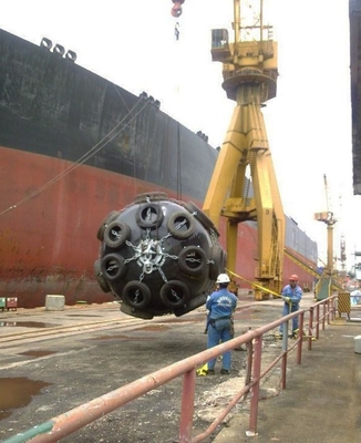 Floating EVA boat fender Polyurea Coating dengan Pelabuhan Khusus Anti-Tabrakan