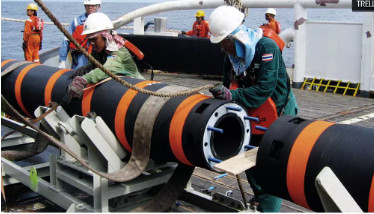 Selang Apung Ekor FPSO Bersertifikat Kelas BV untuk Pemuatan Minyak Mentah Lepas Pantai ke Tanker Laut