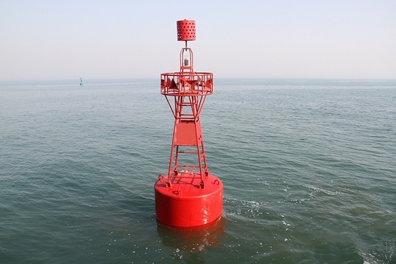 Floating Buoy Ocean Navigation Mark Buoy Baja warna yang disesuaikan
