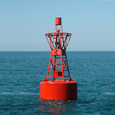 Floating Buoy Ocean Navigation Mark Buoy Baja warna yang disesuaikan