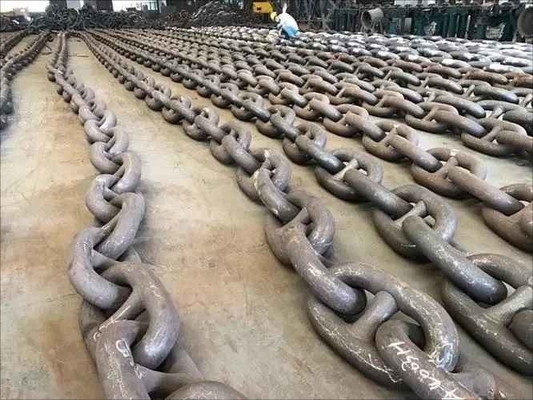 Heavy Duty Industrial Black Finishing Drop Forge Short Link Chain Steel Galvanized Round Ship Anchor Chain