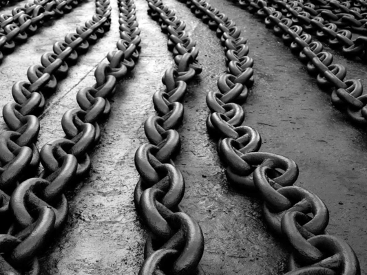 Heavy Duty Industrial Black Finishing Drop Forge Short Link Chain Steel Galvanized Round Ship Anchor Chain