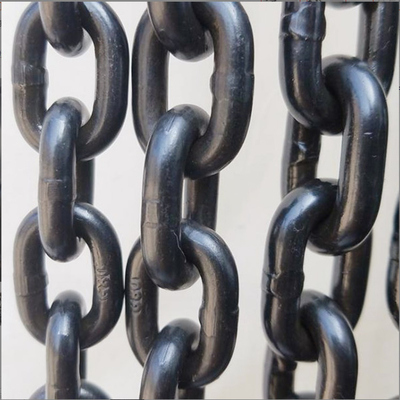 Heavy Duty Industrial Black Finishing Drop Forge Short Link Chain Steel Galvanized Round Ship Anchor Chain