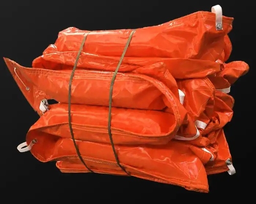 PVC Floating Barrier Foam Rubber Oil Containment Boom Disesuaikan Contain Port/Lake/Offshore oil boom