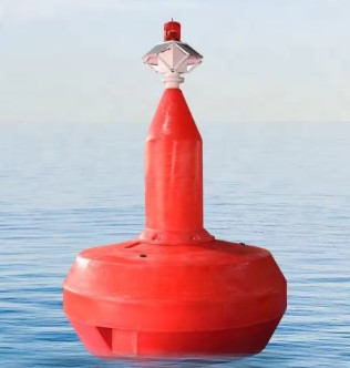 Pabrik Disesuaikan Plastik Navigasi Laut Buoy Marker Laut Buoy dengan Cahaya Surya untuk Samudra