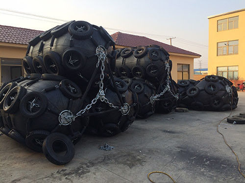 Karet Alam Yokohama Pneumatic Fender 50kpa 80kpa 2.0m*3.5m Untuk Dock