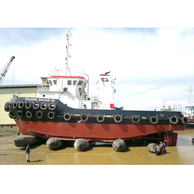 Pengangkutan laut peluncuran karet fender airbag Air Lifting untuk galangan kapal Kapal laut