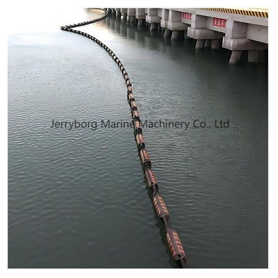 Orange Floating PVC Containment Boom untuk kebocoran tumpahan air