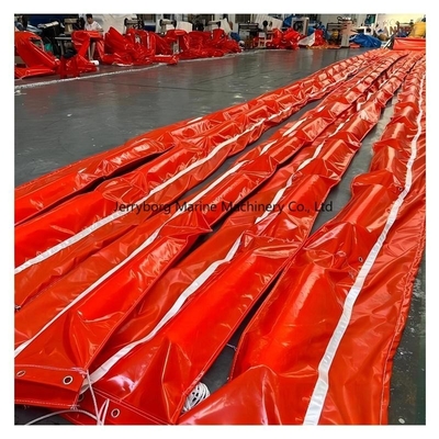 Orange Floating PVC Containment Boom untuk kebocoran tumpahan air