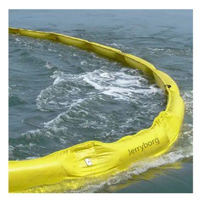 Orange Floating PVC Containment Boom untuk kebocoran tumpahan air