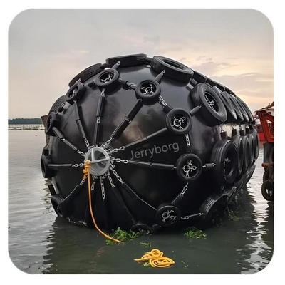 Yokohama Pneumatic Fender Docking Fender untuk Kapal Net Type Pneumatic Rubber Fender