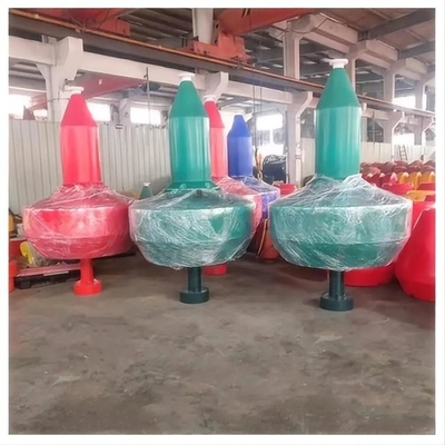 Rotation Molded Plastic PE Mark Buoy Untuk Konstruksi Kelautan