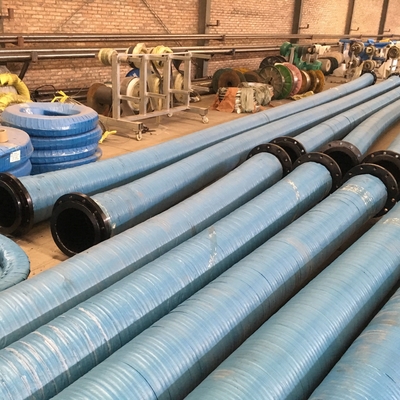 Selang Laut Karet 6 Inci Pipa Bergelombang 24 &quot;Selang Minyak Terapung Selang Karet Dredging