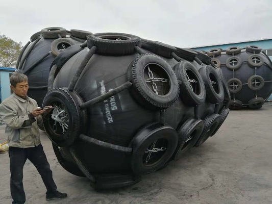 Bahan Karet Pneumatik Berwarna Hitam Terapung Bersertifikat CCS Yokohama Fender