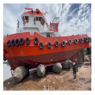 Kapal Peluncuran Airbag Angkat Airbag Marinir Floating Dock Inflatable Pontoons