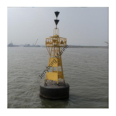 Marker Navigasi Kapal Baja Besar Laut Laut Lampu Buay