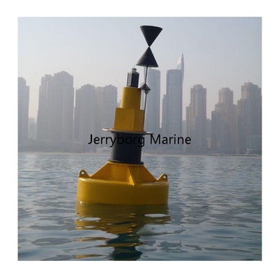 Bahan tahan benturan dengan LLDPE Buoy untuk dengan Top Mark untuk Navigasi Laut