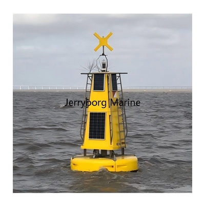 Bahan tahan benturan dengan LLDPE Buoy untuk dengan Top Mark untuk Navigasi Laut