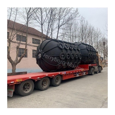 China Manufacture Yokohama Type Marine Fender with Tire Chain Net Rubber Fender