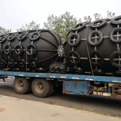 ABS Pneumatic Rubber Fender untuk Boat High Air Tightness Marine Rubber Bumper
