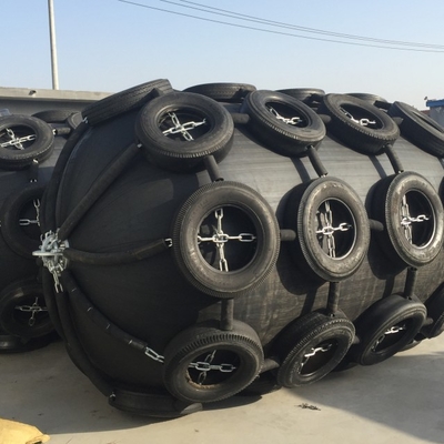 Marine Inflatable Yokohama Pneumatic Fender Dengan Rantai Dan Ban