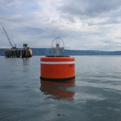 Pelampung Apung Kuning Aman Apung Tinggi Laut Mengambang