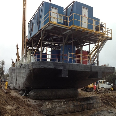 Pull Ring Cylindrical Marine Rubber Ship Launching Airbag
