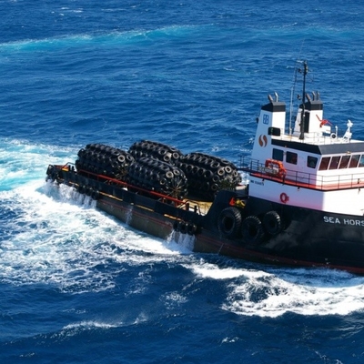 ABS CCS Tekanan Tinggi Floating Yokohama Pneumatic Rubber Fender Untuk Perahu