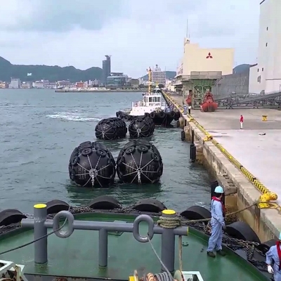 Yokohama pneumatic docking fender tekanan tinggi 50 kpa spatbor tiup