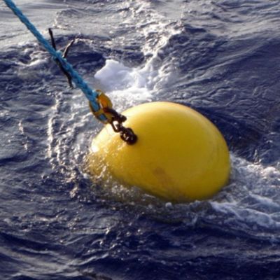 Peralatan Keamanan Laut Mooring Marker Buoy Dengan Cahaya Surya