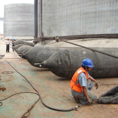 Peluncuran Kapal Apung Tahan Lama Marine Rubber Airbag