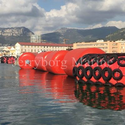 Polyurethane Marine Floating Foam Fender Dengan Ban Dan Rantai