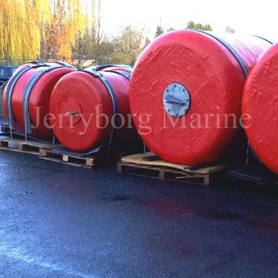 Pelindung Kapal Bumper Polyurethane Marine Solid Foam Fender Dengan Lapisan Kain Kabel Nilon