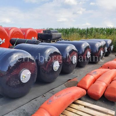 Perlindungan Kapal Tahan Benturan Inflatable Foam Marine Fender