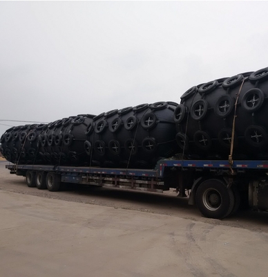 ABS CCS Tekanan Tinggi Floating Yokohama Pneumatic Rubber Fender Untuk Perahu