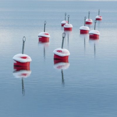 EVA Foam Filled Floating Ball Delimit Area Keamanan Water Barrier Mooring Buoy