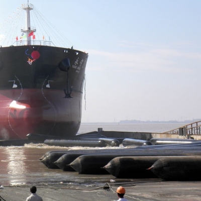 2.0m * 15m Anti Bursting Ship Launching Marine Rubber Airbag