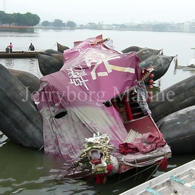 1.5m * 15m Inflatable Marine Airbag Untuk Peluncuran Pengiriman