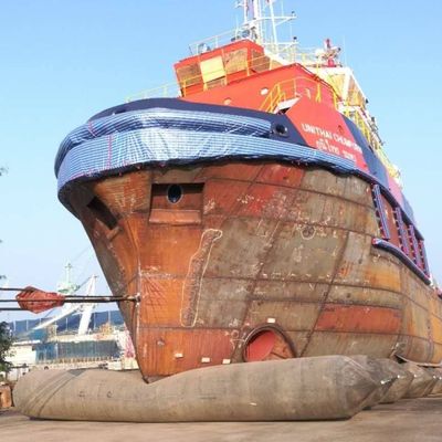 1.2m * 12m Kapal Meluncurkan Airbag Karet Laut Tiup