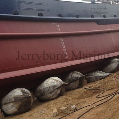 1.2m * 12m Kapal Meluncurkan Airbag Karet Laut Tiup