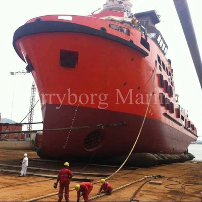 Anti Bursting 1.5m * 15m Marine Rubber Airbag Untuk Peluncuran Kapal
