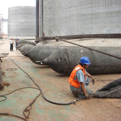 Inflatable Heavy Lifting Marine Rubber Airbag 1.5m * 15m